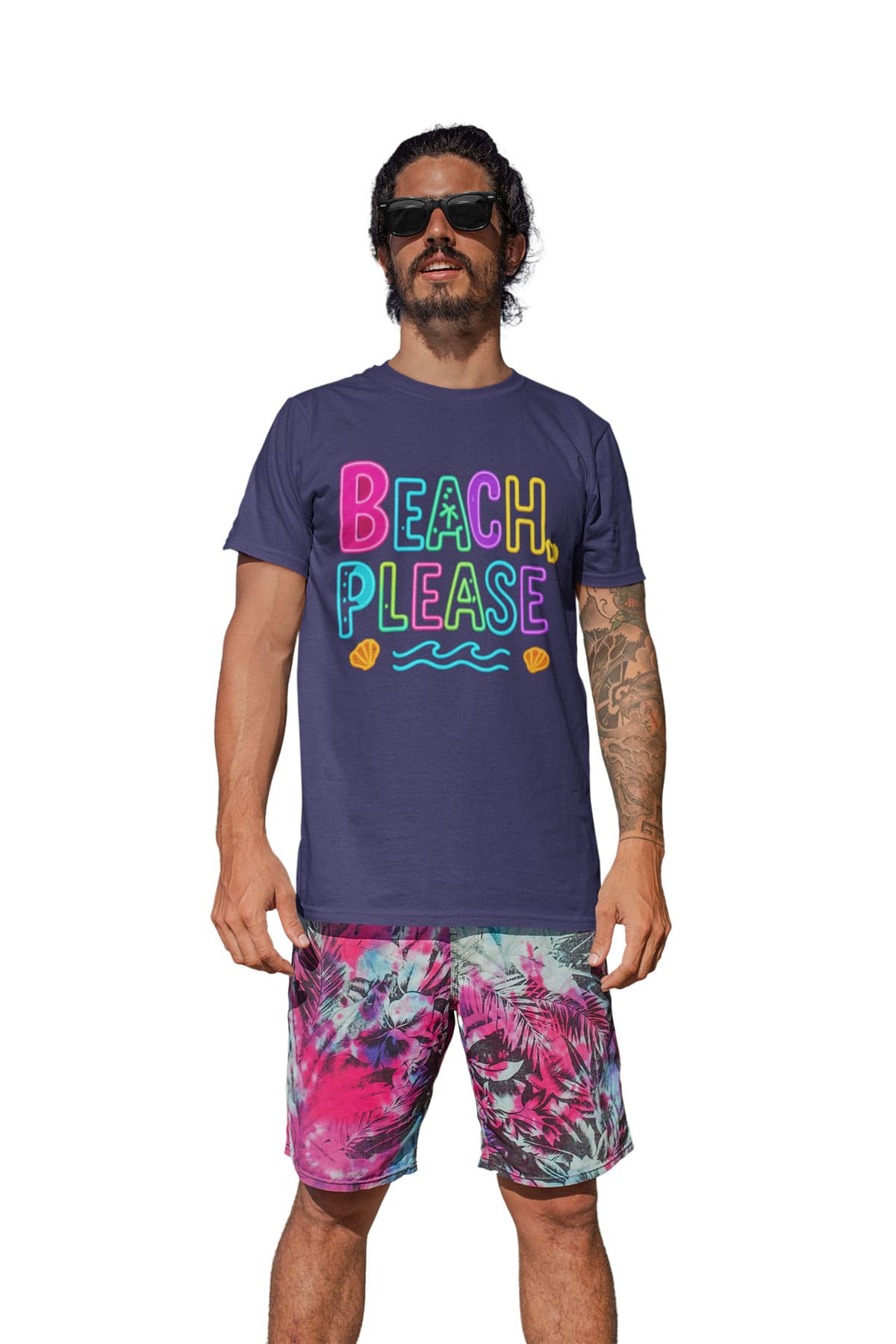 Caribbean-inspired T-shirt with bold colors and island vibes — perfect for festival fashion and everyday wear