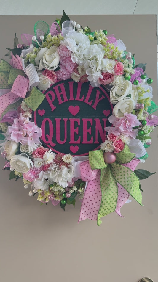 Philly Queen Floral Wreath